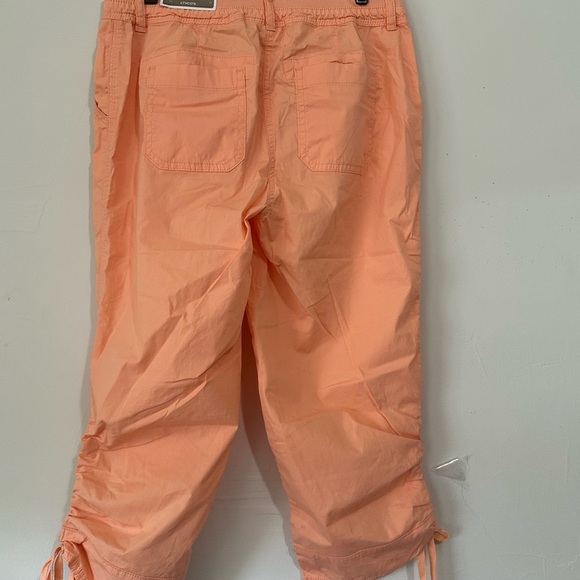 Chico's Coral Drawstring Women Shorts - Picture 2 of 6